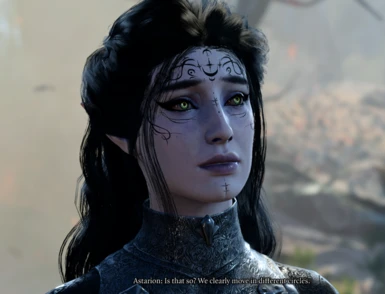 Aela, my half moon elf. She's beautiful!