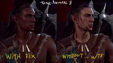 with darker skin tones. oof
