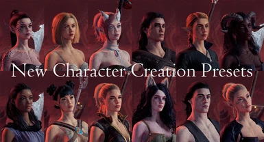 New Character Creation Presets WIP
