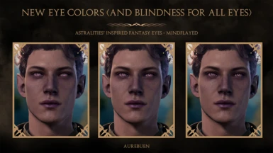 New eye colours (and blindness for all eyes)