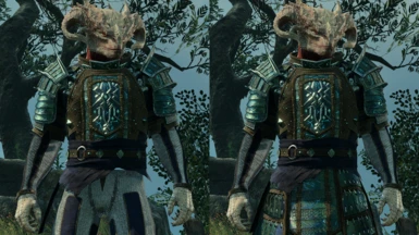 Adamantine Splint, before and after