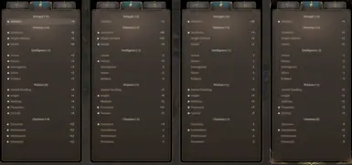 right hand character is level 1 in a party of level 12 characters - they suck at everything!