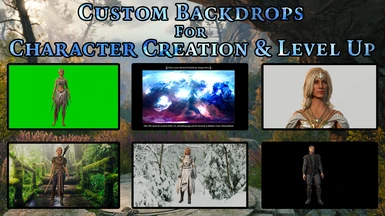 Custom Backdrops for Character Creation and Level Up
