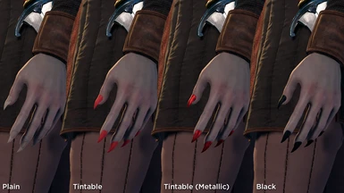 Nails - Tintable + Tintable Metallic are colored via Horn Color