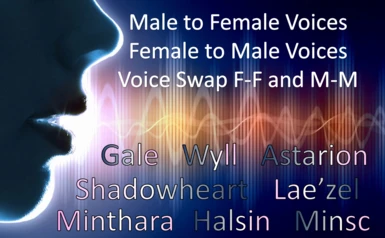 Voice Swaps - Gale - Wyll - Astarion - Shadowheart - Lae'zel - Karlach - Halsin - Jaheira - Minthara - Minsc - Emperor
