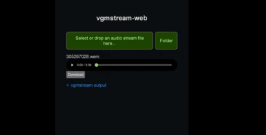 Vgmstream Web Player
