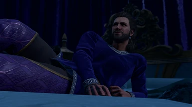 Player character turned into Gale in Gale's romance scene