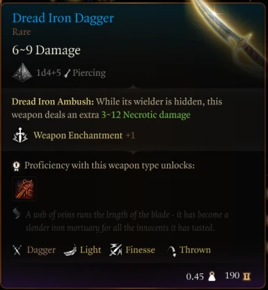 Dread Iron Dagger