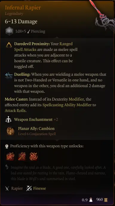 Infernal Rapier