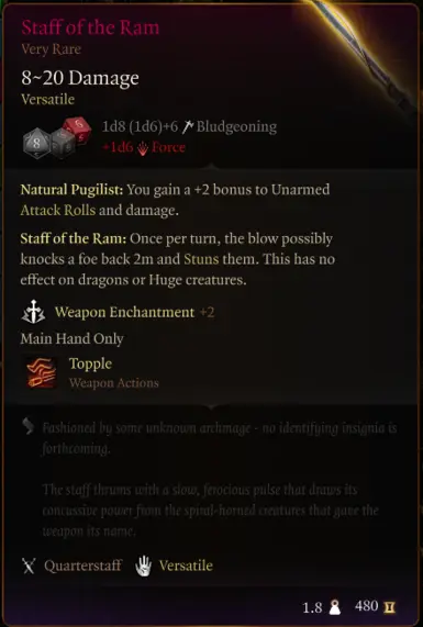 Vanilla Weapon OverHaul - Crafting Compatible at Baldur's Gate 3 Nexus ...