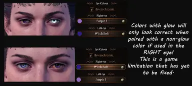 Tiefling Heterochromia Warning!
