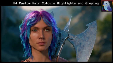 P4 Custom Hair Colours Highlights and Greying (Includes Darker Black)