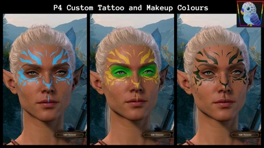 P4 Custom Tattoo and Makeup Colours