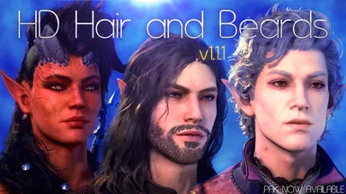 HD Hair and Beards v1.1.1 (.PAK NOW AVAILABLE)