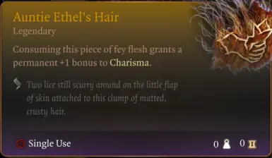 The Disgusting Hair Of Auntie Ethel At Baldur's Gate 3 Nexus - Mods And ...