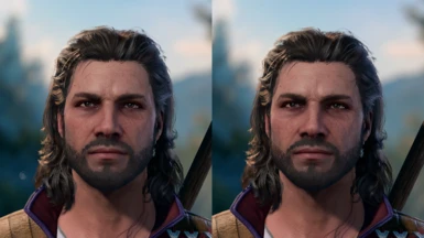 Comparison between the regular version and the version with extra veins.