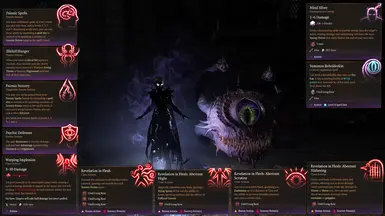 Aberrant Mind spells and features + summoned Beholderkin.