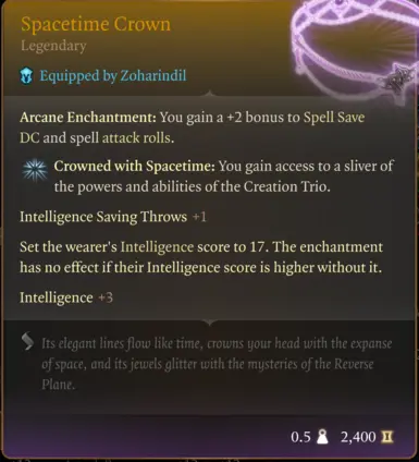 Spacetime Crown