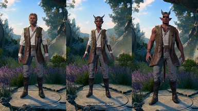 body type 4, male Dwarves, Halflings, and Gnomes have a different undershirt due to clipping