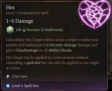 Hex as self-buff which allows Hex Target Until Long Rest