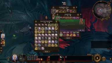 Items are in a bag, in the Armour Crate and sold by traders
