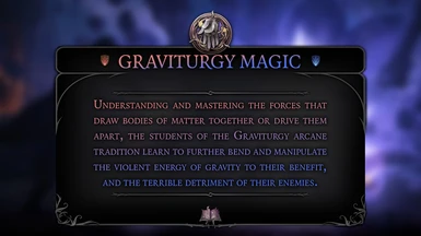 Graviturgy Magic Wizard Subclass