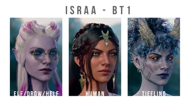 ISRAA - humans, elves/drow/half-elves, tieflings, body type 1
