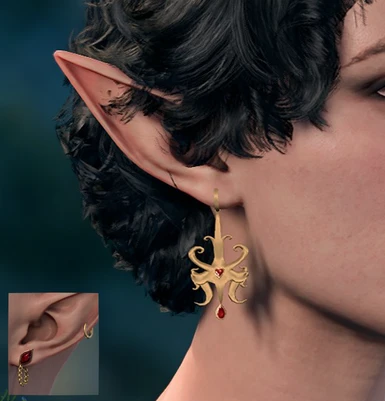 second bonus - gort themed earrings :'D