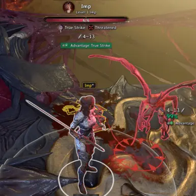 True Strike grants advantage to allies as well