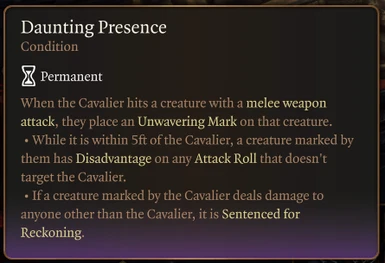 Daunting Presence (Condition)