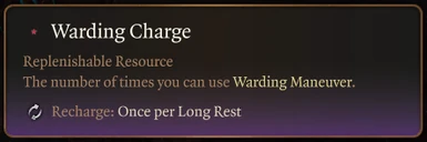 Warding Charge (Resource)