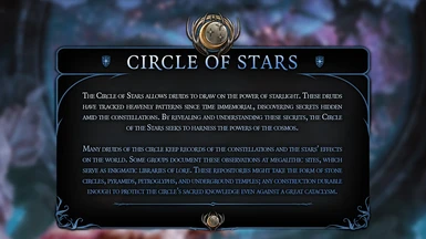 Circle of Stars Druid Subclass (Full Release Ready)