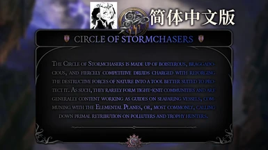 Circle of Stormchasers Druid Subclass-CHS