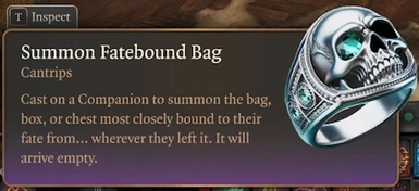 Summon Fatebound Bag