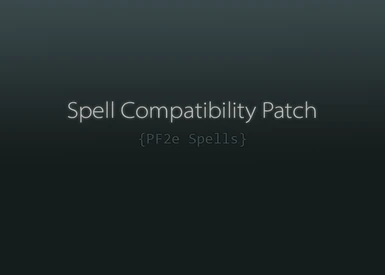 PF2e Spells Compatibility Patch