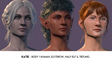 Katie - Body 1 Human, Elf/Drow, Half-Elf, Tiefling