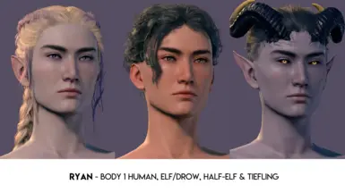 (2.5) Ryan - Body 1 Human, Elf/Drow, Half-Elf, Tiefling