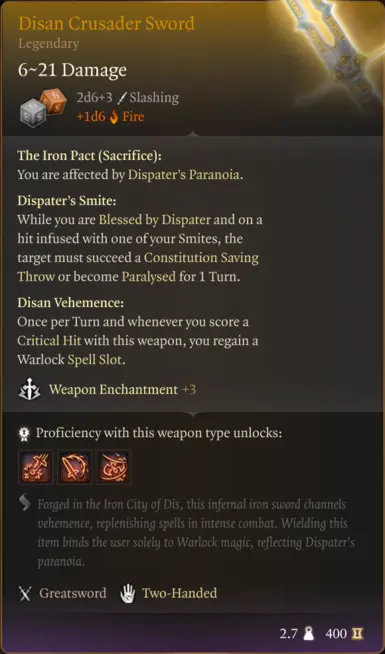 Disan Crusader Sword