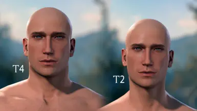 bald no makeup