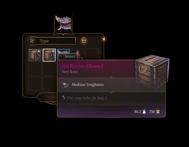 All Clothing inside the Tutorial Chest!