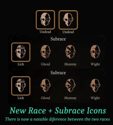 NEW IN V4.5 New Race Icons
