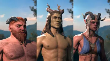 Examples of horns on other races