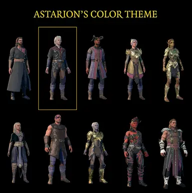 Character Themed Dyes at Baldur's Gate 3 Nexus - Mods and community