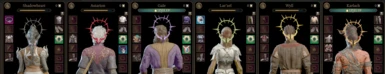 Origin Companions with the CoA dyed in various colors; edited to be in the underwear slot