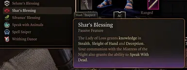 Shar's Blessing