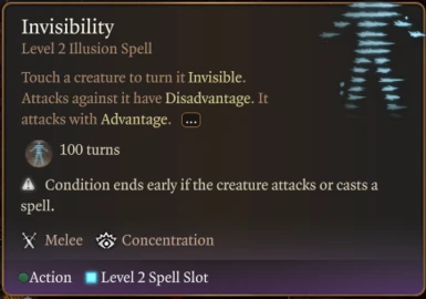 Invisibility Extended Duration (Multiple Options)