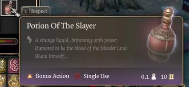 Potion Of The Slayer - Become the Slayer at Baldur's Gate 3 Nexus ...