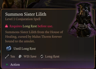 Summon Sister Lilith Undead Nurse