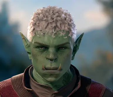 Female Half-Orc Head 1 over Male Half-Orc Head 2