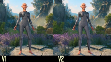 Updated Textures for Chainmail Suit: Before > After